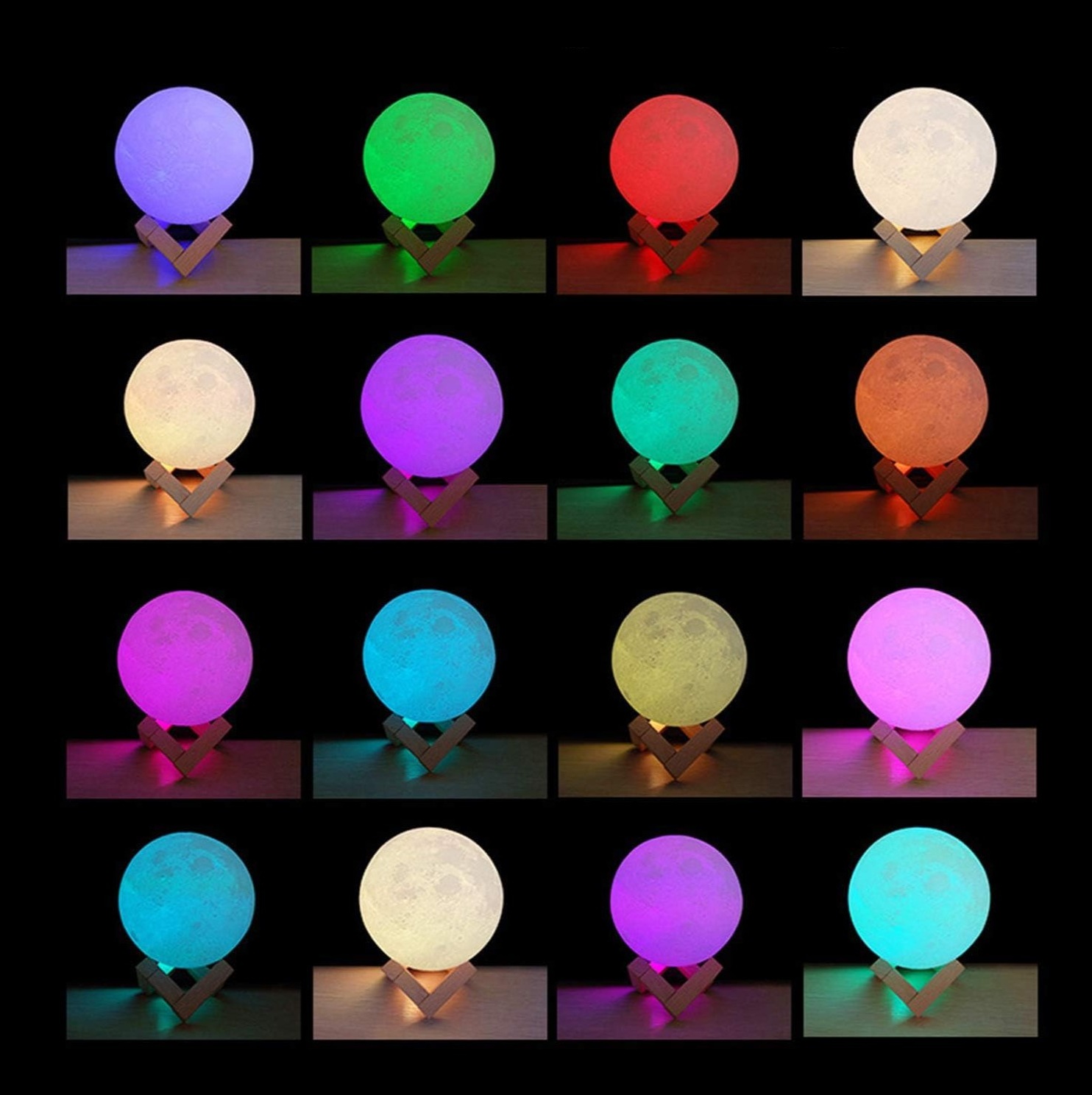 moon lamp colours